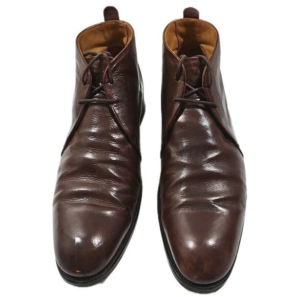 Bexley ~Men\'s Size 44 (US 10.5)~ Brown Leather Lace-Up Shoes \
